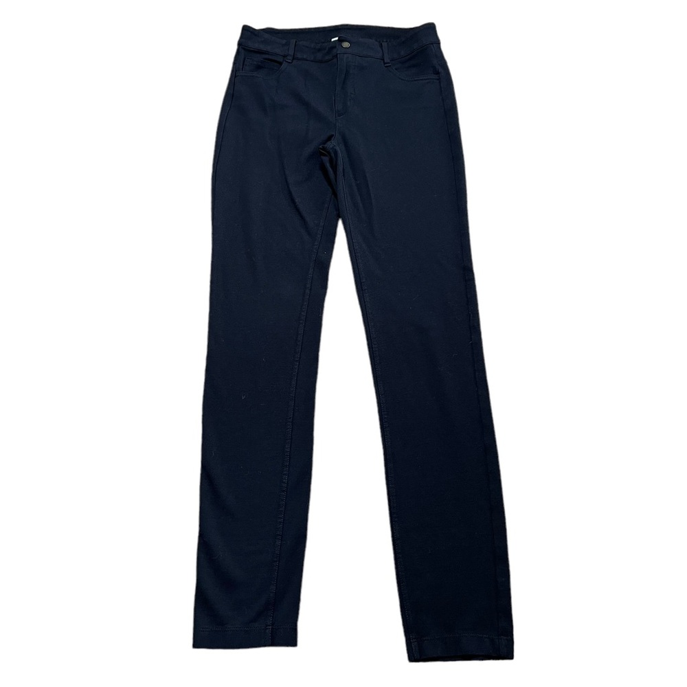 Athleta Black Ponte Skinny Pants STYLE 439153 sz 4 - Picture 3 of 10